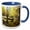 Blue/White, variant on 3drose, the Whipple Trail Head in Dixie National Forest with Fall Foliage, 15oz Mug