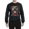 thumbnail image 3 of My Favorite Breed is The One In Need | Colorful Labrador Dog | Dean Russo Art Animal Lover Unisex Crewneck Sweatshirt, Black, 5XL, 3 of 5