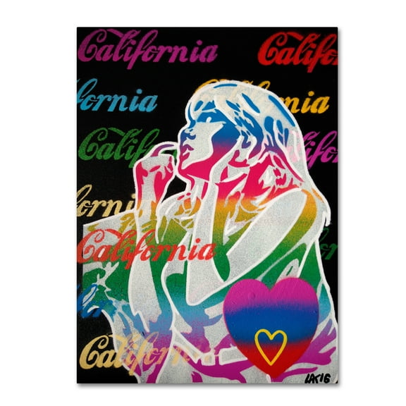 Trademark Fine Art 'California Love 1' Canvas Art by Abstract Graffiti