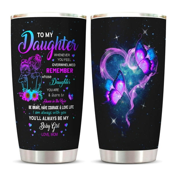 Vaso Vutieso de 20 onzas para hija, regalo de mamá