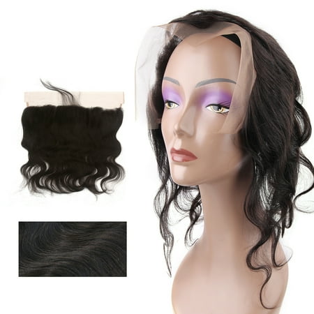 Weave Lace - Unique Bargains Body Wave Free Part Closure Human Hair Frontal Lace 13x4 20