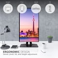 thumbnail image 4 of ViewSonic VP2468a Monitor IPS 1080p de 24 pulgadas con ergonomía avanzada, 100% sRGB Rec 709, LUT 3D de 14 bits, cuidado de la vista, USB C de 65 W, RJ45, HDMI, DP Daisy Chain para el hogar y la ofici, 4 of 5