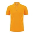 thumbnail image 1 of pstuiky camisetas de hombre, Blusa de manga corta con cuello vuelto, transpirable, con botones y color liso para hombre camisas casuales para hombre xl, 1 of 6