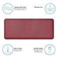 thumbnail image 4 of Gelpro Superficie Resistente A Las Manchas Con Núcleo De Espuma Ergonómica De 3/4 De Espesor Para La Salud Y El Bienestar 20""X48"" Grano De Cuero Arándano, 4 of 5