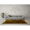 thumbnail image 3 of Ahgly Company Machine Washable Indoor Rectangle Abstract Yellow Modern Area Rugs, 7' x 10', 3 of 4