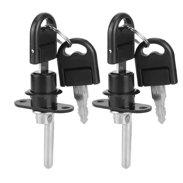 Cerradura negra para cajón de muebles Sincero 2 uds con Llaves seguridad de oficina cabeza de 16mm