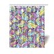 thumbnail image 1 of ABPHQTO Cortina de ducha de tela impermeable para baño con estampado floral 150x180 cm, 1 of 2
