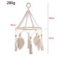 thumbnail image 4 of Tapiz colgante de macramé para colgar en pared, bor de hojas para Zulema Macramé Tela decorativa, 4 of 8