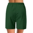 thumbnail image 3 of Teissuly Women'S Solid Color Casual Drawstring Sports Shorts With Pocket, 3 of 6