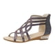thumbnail image 2 of Verano Mujer Cuñas Punta Abierta Sandalias Transpirables Cremallera Casual Rhinestones Zapatos, 2 of 9