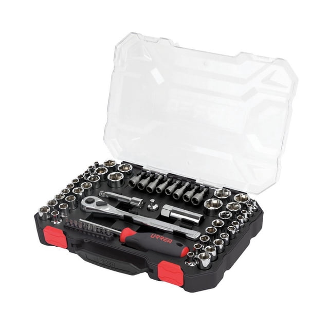 Juego Dados Y Accesorios Combinados 63 Piezas Caja Display Urrea JCD01