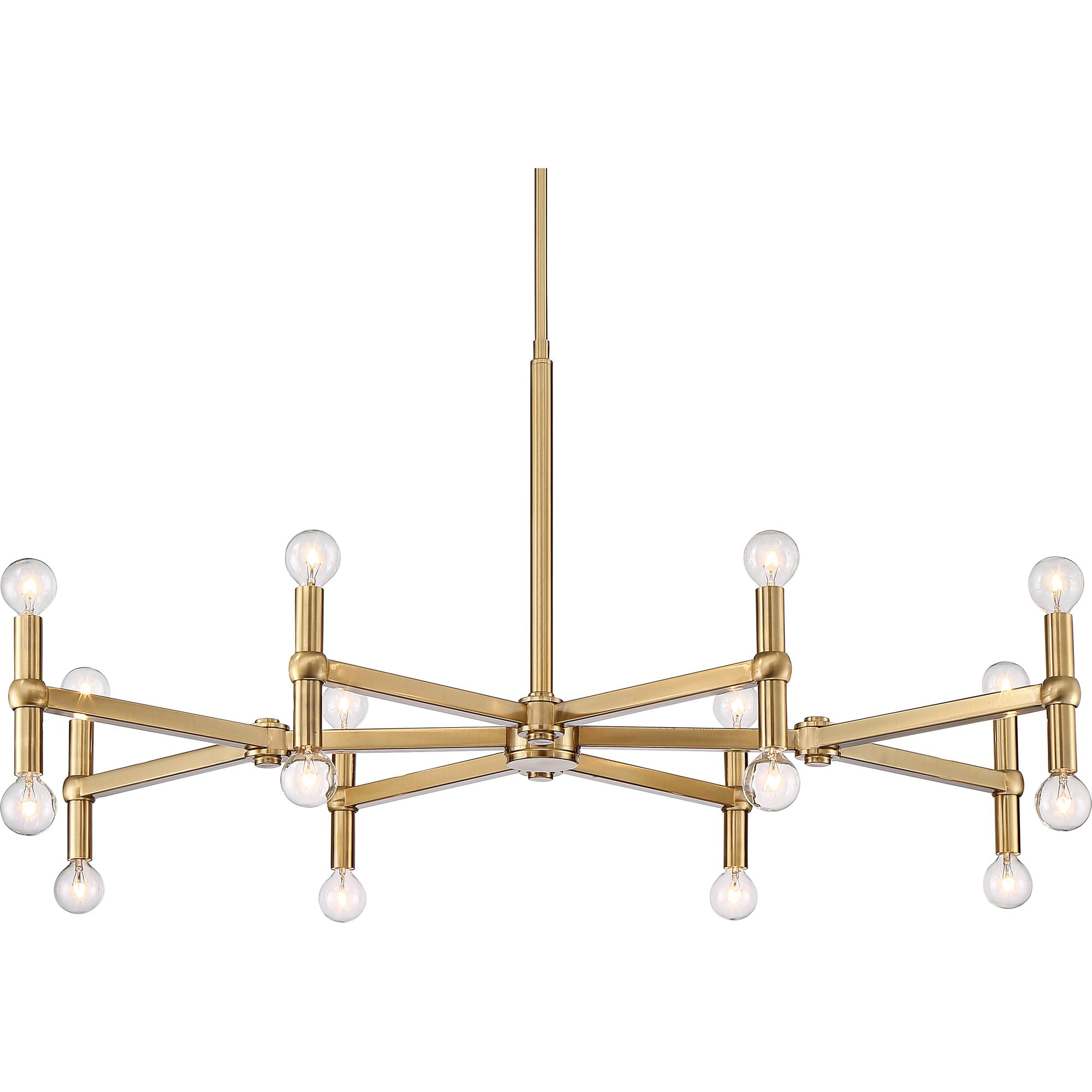 Possini Euro Design Marya Satin Brass Chandelier 37" Wide Modern 24-Light Fixture for Dining Room House Foyer Kitchen Island Entryway Bedroom Home
