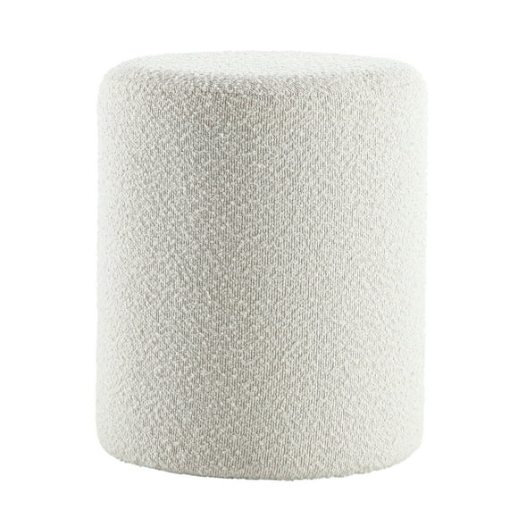 Modern Round Ottoman, Multifunctional Vanity Stool, Footstool Extra Seating for Living Room, Bedroom, Makeup Room, Entryway