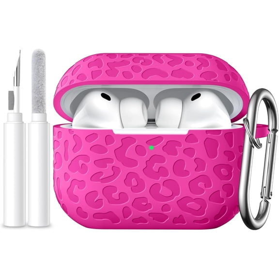 Comvin Compatible with AirPods Pro 3 Case Cover(2025), Soft Leopard Engraved Silicone Case for Apple Airpods Pro 3rd Generation (2025)
