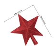thumbnail image 2 of Shatterproof Star Ornament for Holiday Tree Decoration 6Pcs Glittered Set, 2 of 5