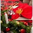 thumbnail image 3 of CC Home Furnishings Buffalo Plaid Square Christmas Tablecloth - 52" - Red and Black, 3 of 7