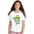 thumbnail image 4 of St Patricks Day Live Laugh Luck Girls Kids T Shirt Tees Teen Brisco Brands XS, 4 of 5