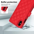 thumbnail image 2 of Allytechgroup Wallet Case for iPhone XS/X with Credit Card Slot, RFID Blocking PU Leather Case with Lanyard & Shoulder Strap & Kickstand Shockproof Bumper for Women Men, Red, 2 of 8