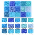 thumbnail image 3 of Craft Seed Beads Glass Seed Beads Plastic Box Packaging For Headwear Light Green Blue Yellow Light Purple, 3 of 3