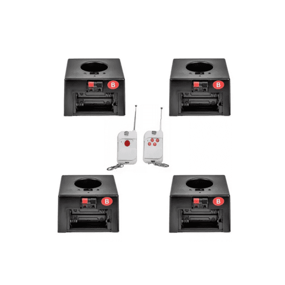 Detonadores Pirotecnia Fría Chisperos Inalámbrico 4pzs Negro