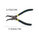 thumbnail image 4 of Scienceny Alicates de circlip de acero al carbono portátil profesional de 7 pulgadas, alicates de anillo de presión Industrial para Artesanía, 4 of 6