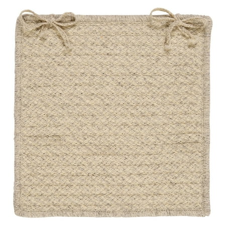 Colonial Mills HD31A015X015S Natural Wool Houndstooth 15 in. Cream Chair Pad - Set of 4