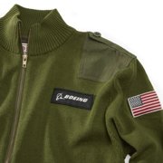 Red Canoe Mens Boeing Flight Cardigan - Olive