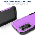 thumbnail image 2 of Defender Case for Samsung Galaxy A23 4G/5G 6.6'' Heavy Duty 1 in 1 Design Rugged Full Body Dustproof Shockproof Bumper Non-Slip Protective Cover,Purple,For Galaxy A23 4G/5G, 2 of 10