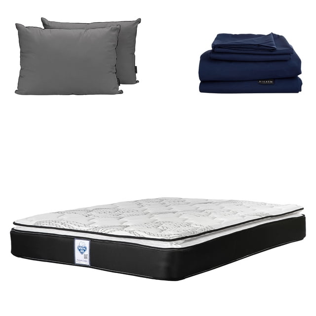 Colchón Queen Size Premier + Almohada 2Pack + Sabanas Softy