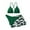 Green, variant on Edvintorg Girl's 3 Piece Swimsuits Flower Print Bikini Bathing Suit with Skirt Summer Girls Swimwear Bikini Teen Kids Swimsuits for Girls 8-15Years