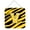 Letter V, variant on Letter V Initial Tiger Stripe - Blue Orange Aluminium Metal Wall Or Door Hanging Prints