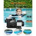 thumbnail image 4 of VEVOR 2 HP Above Ground Swimming Pool Pump Single Speed 122 GPM 3450 RPM 220V, 4 of 9