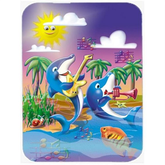 Carolines Treasures  Dolphins Playing Music Mouse Pad - Hot Pad or Trivet