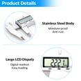 thumbnail image 2 of Digital Caliper Vernier Caliper 8 Inch/200 mm Measuring Tool with Stainless Steel Electronic Micrometer Caliper with Large LCD Screen Easy Switch from Inch Metric, 2 of 5