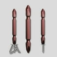 thumbnail image 2 of 3Pcs Double Heads Cross Screwdriver Bits Magnetic 100/150/200mm Length Ph2, 2 of 9