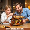 thumbnail image 3 of TYCOLE Wood Cabin Building Blocks Set with LED Lights,Wooden Forest House Building Toys,STEM Treehouse Architecture Model-Compatible Brick Set,Birthday Gift for for Adult, 3 of 7