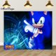 thumbnail image 3 of Fondo fotográfico para niños con pancarta de Sonic, decoración para fiesta de cumpleaños de niños, baby shower, fondo de tela de poliéster y vinilo con dibujos animados, 3 of 5