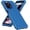 Blue, variant on PT for Cricket Icon Plus 2026 SN333 / AT&T Verge 2 SN333A Tough Hybrid Phone Case Cover - Black