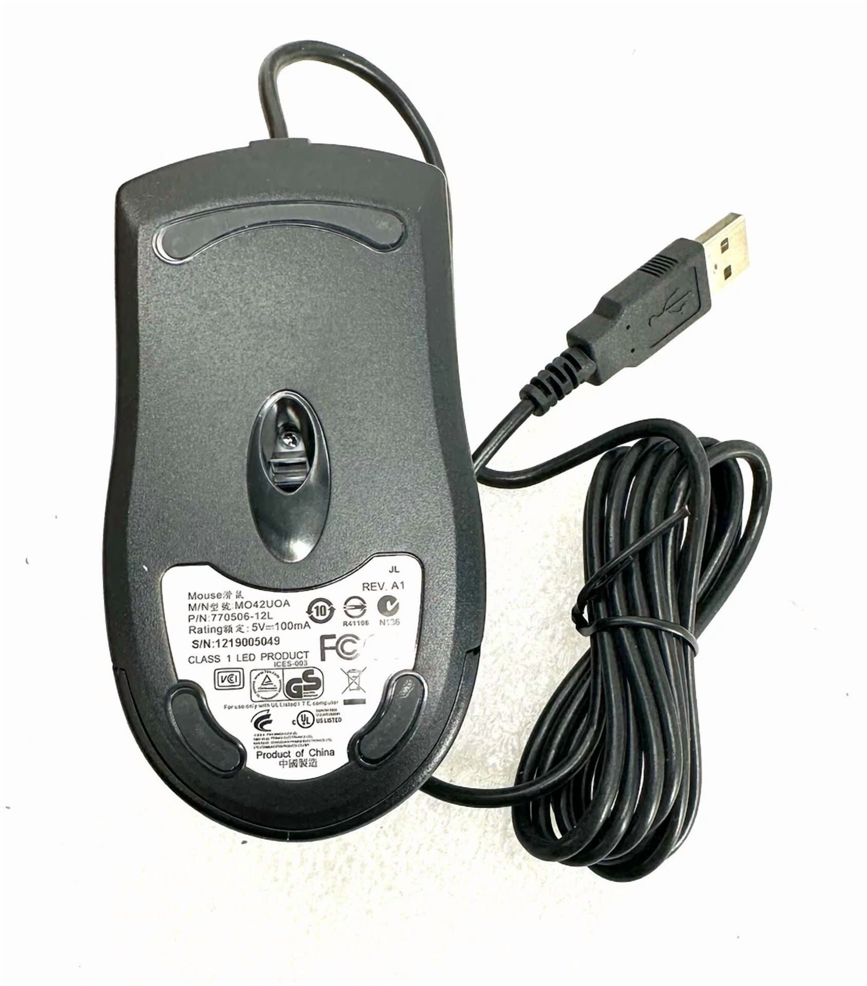 CIRCLE- Mo42Uoa Computer Mouse Black Wyse Usb 3 Button Mouse 770506-12L