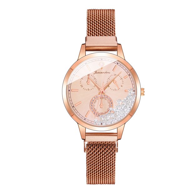 Reloj de moda para mujer, reloj de acero inoxidable, vestido informal, joyería de cristal para muñeca Wmkox8yii gfajkfgbkjabf424