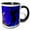 Black/White, variant on 3drose, Blue Leaf Shadow, 11oz Magic Transforming Mug