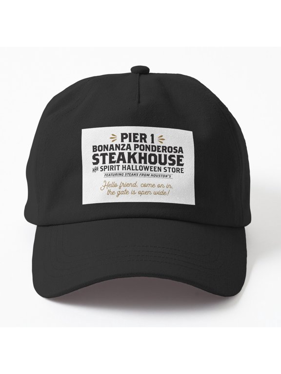 Pier 1 Bonanza Ponderosa Steakhouse Baseball Cap, Graphic Hat Design