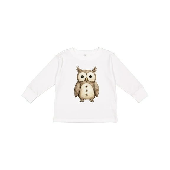 Inktastic Owl Boys or Girls Long Sleeve Toddler T-Shirt