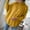 Yellow, variant on AOOCHASLIY Clearance Sweaters Women's Winter New Loose Doll Sleeve Knit Sweater Solid Color Half Turtleneck Sweater