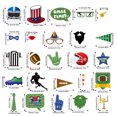 thumbnail image 3 of Football Party Photo Booth Frame Super Football Bowl Party Photo Booth Props Kit Touchdown Party Supplies and Decorations, 3 of 5