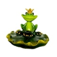 thumbnail image 2 of Estatua de rana flotante de agua estatua de animales Decoración de estanques divertidos decoración de estanques Ornamento de resina para patio jardín Estilo a, 2 of 8