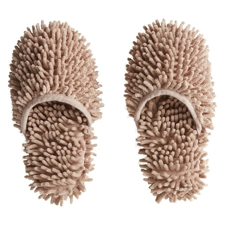 

1pair Lazy Cleaning Slipper Shoes Mop Adults Slip Floor Wiper Chenille