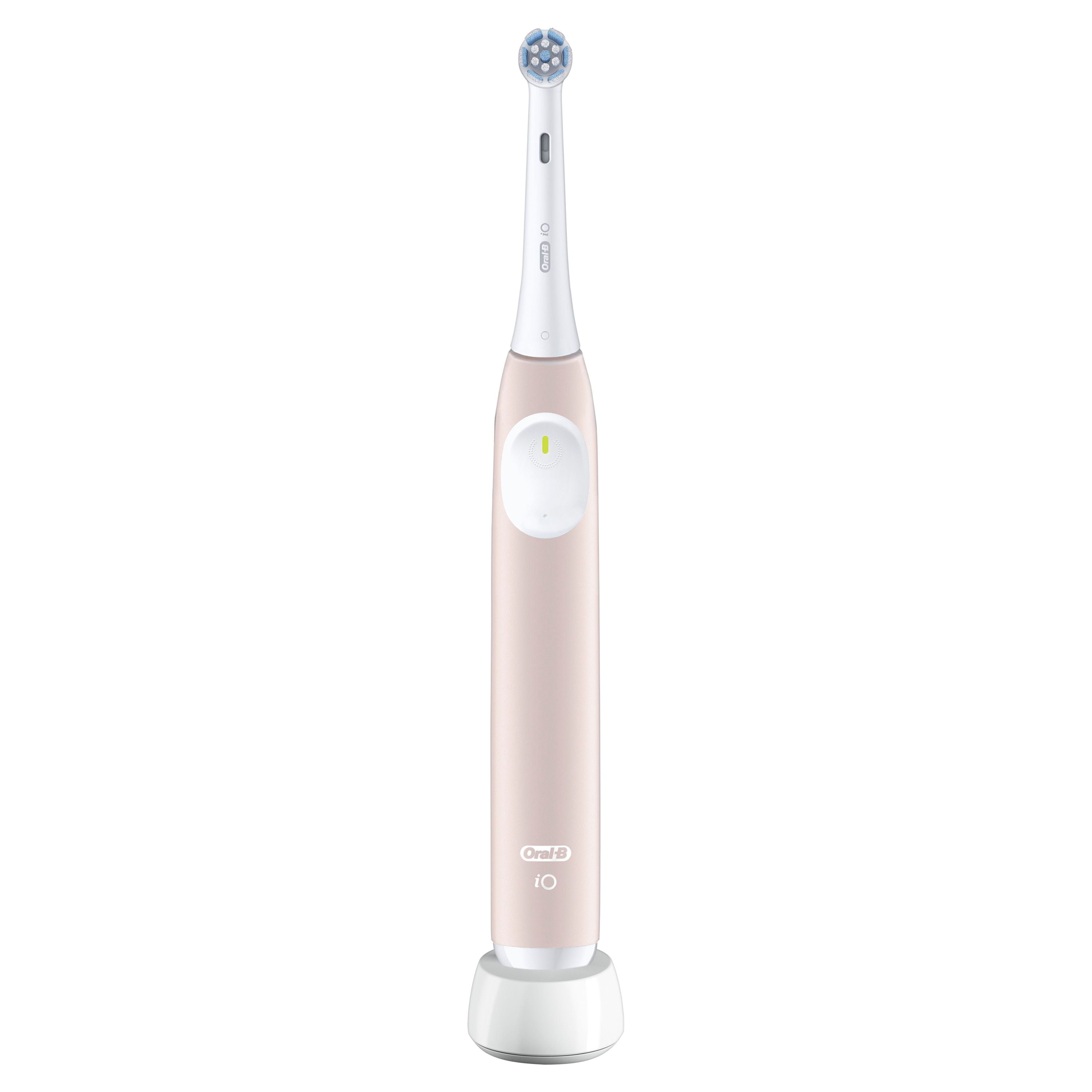 Oral-B iO Series 2 Rechargeable Electric Powered Toothbrush, Peach withentle Care Brush Head - Automatic Pressure Sensor to Protect Gums - 3 Modes - 2 Min Timer