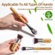 thumbnail image 3 of Makeup Brush Set 11Pcs Bamboo Synthetic Kabuki Brush Set Foundation Powder Blending Concealer Eye shadows Blush Cosmetics Brushes with Organizer Bag &, 3 of 4