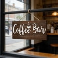 thumbnail image 4 of BotaniNest Wooden Coffee Sign With Coffee Pattern Farmhouse Hanging Sign Coffee Bar Wall For Kitchen Or Restaurant Unique For Coffee Lovers, 4 of 7